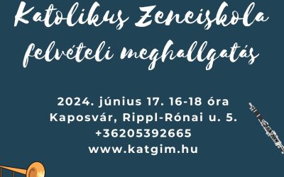 Zeneiskolai felvételi meghallgatás