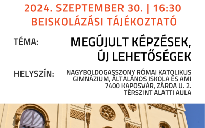 Beiskolázási tájékoztató